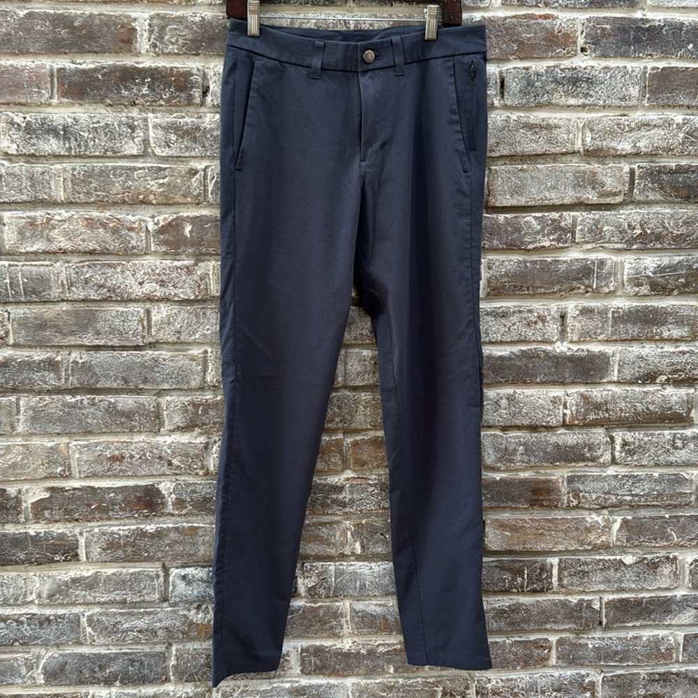 Lululemon men’s dress pants, size 30, 34” inseam, graphite grey.